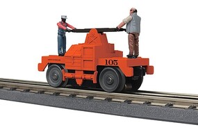 MTH-Electric O MoW Operating Handcar/orange
