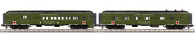 MTH-Electric O-27 60' Madison Combo/Diner, USARM (2) MTH-Electric O-27 60' Madison Combo/Diner, USARM (2)