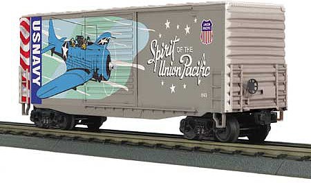 MTH-Electric O-27 40 High Cube Box, US Navy/Spirit of UP