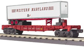 MTH-Electric WM FLAT CAR W/40' TRAILER MTH-Electric WM FLAT CAR W/40' TRAILER