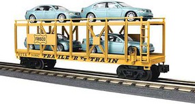 MTH-Electric O-27 Auto Carrier Flat w/4 BMW Sedans, Frisco MTH-Electric O-27 Auto Carrier Flat w/4 BMW Sedans, Frisco