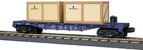MTH-Electric O-27 Flat w/2 Crates, NASA MTH-Electric O-27 Flat w/2 Crates, NASA
