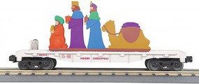 MTH-Electric O-27 Flat w/Lighted Scene, Wise Men/White MTH-Electric O-27 Flat w/Lighted Scene, Wise Men/White