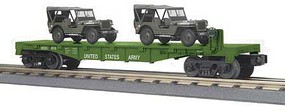 MTH-Electric NYA USARM FlatCar w/2 Personel Vehi MTH-Electric NYA USARM FlatCar w/2 Personel Vehi