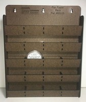 Motrack Pan Pastel Rack-Laser-Cut Masonite Kit Holds 20 Flat Pastel Jars 10-5/8 x 1-1/2 x 13-1/4 Motrack Pan Pastel Rack-Laser-Cut Masonite Kit Holds 20 Flat Pastel Jars 10-5/8 x 1-1/2 x 13-1/4