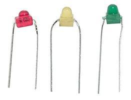 1.5mm Dia. LED (6ea) Red, Green, Yellow (18) Model Railroad Electrical Accessory #1200018