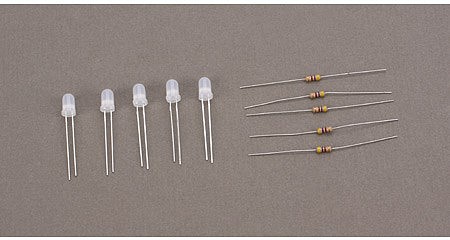 Miniatronics LEDs BP 5mm rd/grn 2lg 5/ (5)
