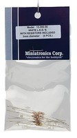 Miniatronics Standard Light Emiting Diodes (LEDs) 1/8'' 3mm Diameter White pkg(5) Miniatronics Standard Light Emiting Diodes (LEDs) 1/8'' 3mm Diameter White pkg(5)