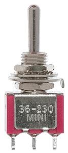 Miniatronics SPDT Center Off Miniature Toggle Switch (4) Model Railroad Electrical Accessory #3623004