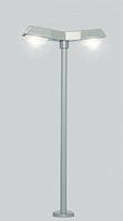 Miniatronics Double Modern Lamppost (Gray) 7.8cm HO Scale Model Railroad Lighting #7209801 Miniatronics Double Modern Lamppost (Gray) 7.8cm HO Scale Model Railroad Lighting #7209801