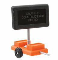 Miniatronics No Passing Zone Mobile Highway Sign w/ Transformer HO Scale Model Railroad Accessory #8500201