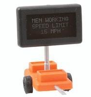 Miniatronics Men Working Speed Limit 15 MPH Highway Sign HO Scale Model Railroad Accessory #8500301