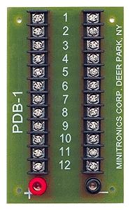Miniatronics 12-Position Prewired Power Distribution Block Model Railroad Electrical #pdb1