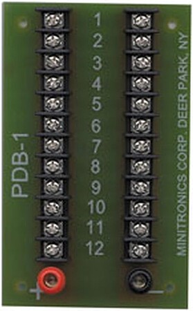 Miniatronics 12-Position Prewired Power Distribution Block Model Railroad Electrical #pdb1