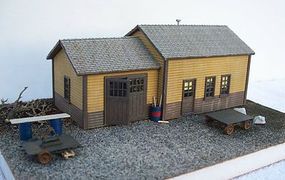Motrak MOW Shed Structure Kit HO Scale Model Railroad Building #83004
