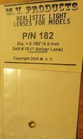 M-V-Products .180 Amber (1) for HO 15'' Headlights Set Miscellaneous Train Parts #182 M-V-Products .180 Amber (1) for HO 15'' Headlights Set Miscellaneous Train Parts #182