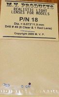 M-V-Products .073 Clear (6) & Red (1) Headlights Set Miscellaneous Train Parts #18 M-V-Products .073 Clear (6) & Red (1) Headlights Set Miscellaneous Train Parts #18