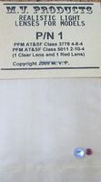 Clear & Red Headlight Lens Set Miscellaneous Train Part #1