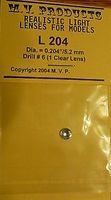 M-V-Products .204 Clear (1) Headlight Set Miscellaneous Train Parts #204 M-V-Products .204 Clear (1) Headlight Set Miscellaneous Train Parts #204