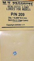 M-V-Products .209 Clear (1) Headlight Set Miscellaneous Train Parts #209 M-V-Products .209 Clear (1) Headlight Set Miscellaneous Train Parts #209