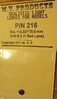 .221 Red (1) Headlight Set Miscellaneous Train Parts #216