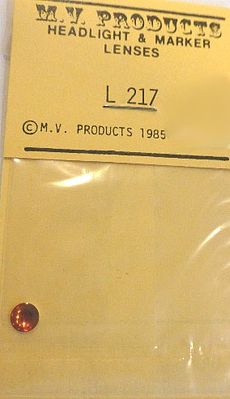 M-V-Products .221 Amber (1) Headlight Set Miscellaneous Train Parts #217