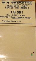 M-V-Products .063 Red (1), Green (1), Amber (1) Light Lenses Miscellaneous Lighting Parts #501 M-V-Products .063 Red (1), Green (1), Amber (1) Light Lenses Miscellaneous Lighting Parts #501
