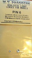 M-V-Products P/N 6 Clear (2) Light Lenses Miscellaneous Lighting Parts #6 M-V-Products P/N 6 Clear (2) Light Lenses Miscellaneous Lighting Parts #6
