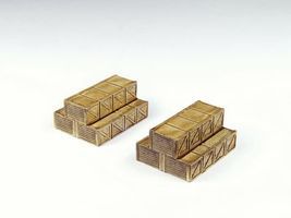 Stacked Wooden Crates Truck Load HO Scale Model Railroad Roadway Accessory #20211