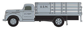 Classic-Metal-Works 41/46 Chevy Stake US Navy HO Scale Model Railroad Vehicle #30466