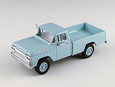 Classic-Metal-Works F-100 4x4 Pickup Skymist Blue HO Scale Model Railroad Vehicle #30472