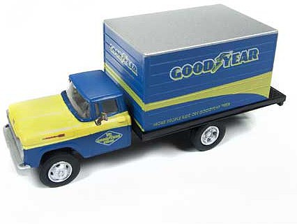 Classic-Metal-Works 1960 Ford Box Truck Goodyear Tires HO Scale Model Railroad Vehicle #30511