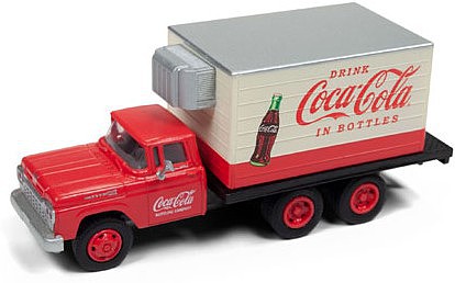 Classic-Metal-Works 1960 Ford Refrigerated Box Truck Coca Cola HO Scale Model Railroad Vehicle #30520