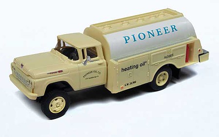 Classic-Metal-Works 1960 Ford Tank Truck Pioneer Heating HO Scale Model Railroad Vehicle #30554