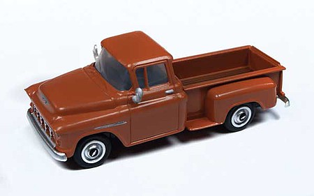 Classic-Metal-Works 1955 Chevy Pickup Autumn Brown HO Scale Model Railroad Vehicle #30558