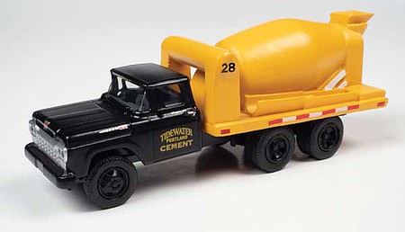 Classic-Metal-Works 1960 Ford Cement-Concrete HD Truck Tidewater Concrete HO Scale Model Railroad Vehicle #30614