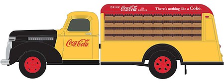 Classic-Metal-Works 1940s Chevy Bottle Truck Coca-Cola HO Scale Model Railroad Vehicle #30619