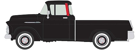 Classic-Metal-Works 1955 Chevy Pickup Cameo black and red HO Scale Model Railroad Vehicle #30621