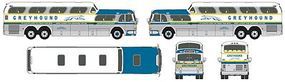 1954 GMC PD4501 Scenicruiser Bus Greyhound HO Scale Model Railroad Vehicle #33107