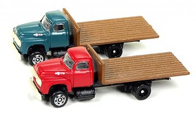 Classic-Metal-Works N '54 Ford Flat Bed Red/Grn Classic-Metal-Works N '54 Ford Flat Bed Red/Grn