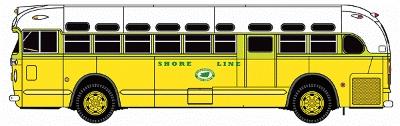 Classic-Metal-Works GMC TD 3610 Transit Bus 2-Pack N Scale Model Railroad Vehicle #52302