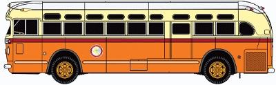 Classic-Metal-Works GMC TD 3610 Transit Bus 2-Pack Boston MT N Scale Model Railroad Vehicle #52304