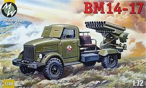 Military-Wheels-Mode BM14-17 Soviet Rocket System on GAZ-63A Plastic Model Military Vehicle Kit 1/72 Scale #7240 Military-Wheels-Mode BM14-17 Soviet Rocket System on GAZ-63A Plastic Model Military Vehicle Kit 1/72 Scale #7240