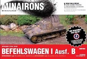 Minairons 1/72 Spanish Civil War- PzBefehslwagen I B (1) (Resin) Minairons 1/72 Spanish Civil War- PzBefehslwagen I B (1) (Resin)