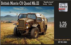 Mirror British Morris C8 Quad Mk III Plastic Model Military Vehicle 1/35 Scale #35401 Mirror British Morris C8 Quad Mk III Plastic Model Military Vehicle 1/35 Scale #35401