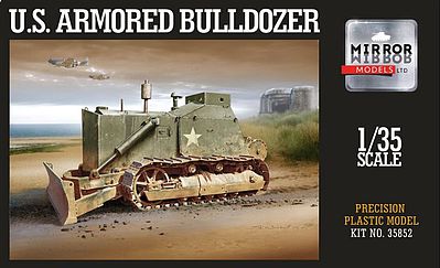 Mirror US Army Military Armored Bulldozer Plastic Model Military Vehicle 1/35 Scale #35852