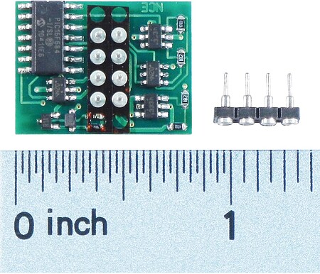 NCE D14SR DCC 1.3 Amp Direct Plug In 6 EFX Function Output HO Scale Model Railroad Decoder #103