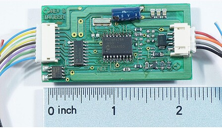 NCE D408 decoder 4 amp, 9 functions O Scale Model Railroad Decoder #111