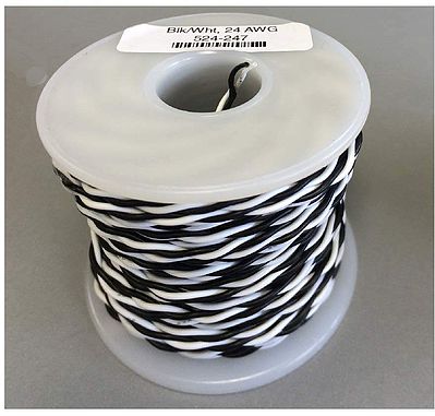 NCE 24 AWG Black and White 100 Model Railroad Hook Up Wire #247