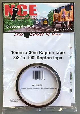 NCE 10mm Kapton Tape (100) Model Railroad Electrical Accessory #298